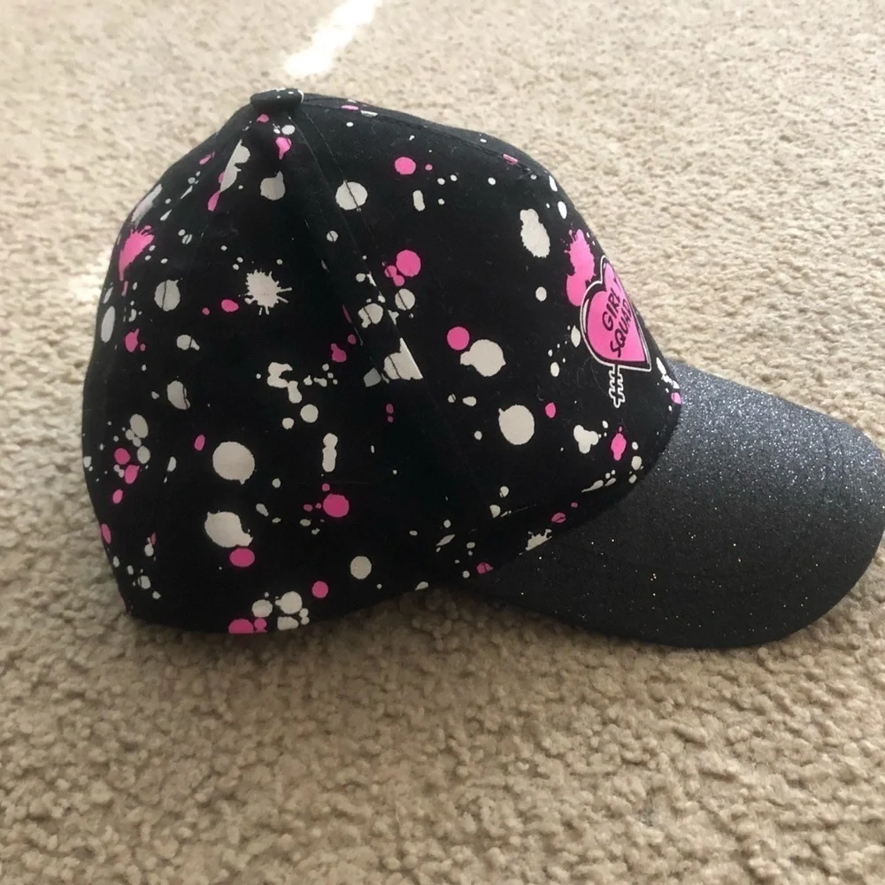 Justice girl squad paint splatter hat